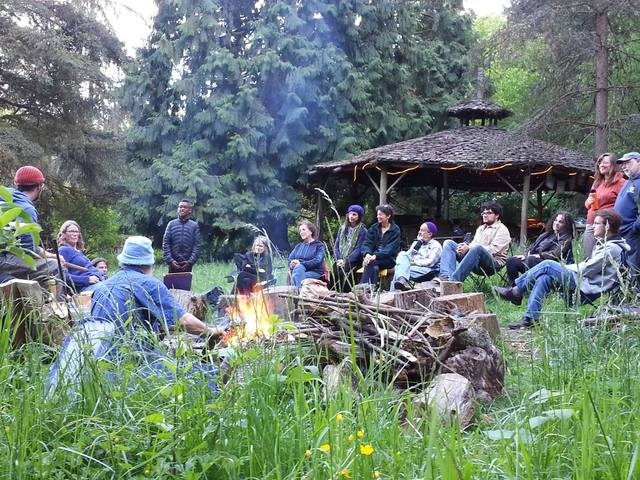 Event in Village Green bonfire